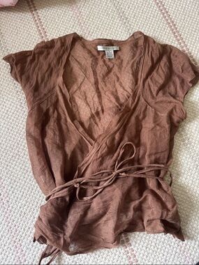 Susana Monaco Lightweight Tie Wrap Top